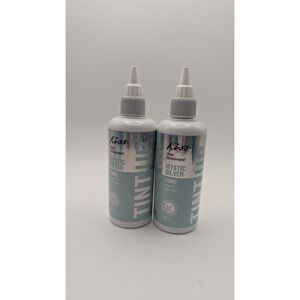 Kiss Tint Up Semi Permanent Hair Color Mystic Silver TU002 Level 9 Base Ash 2pk